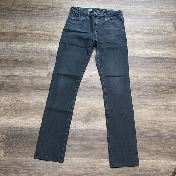 AG Adriano Goldschmied Harper Dark Gray Essential Straight Jeans 26R - Picture 2 of 13